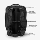Comfortable to carry with height-adjustable shoulder straps